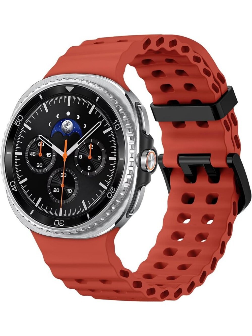 Unisex Red Analog Quartz Breathable Marine Replacement Samsung Galaxy Watch